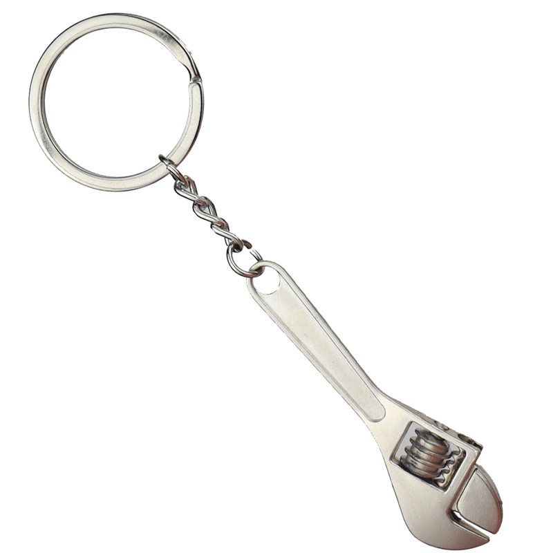 Wholesale Metal adjustable mini wrench Car keychain pendant